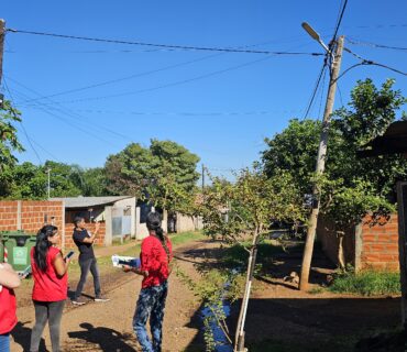 Relevamiento del alumbrado público en el barrio Belén