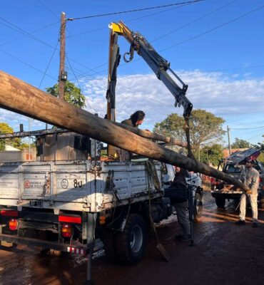 Comenzaron las obras de mejora del alumbrado público en el barrio Belén